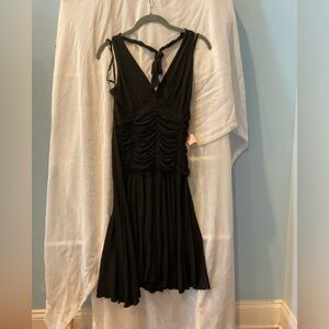 NWT Ruched, halter, little black dress (181)